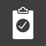Clipboard with checkmark icon